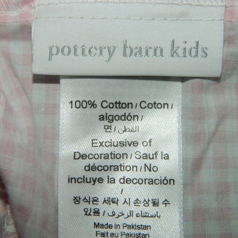Pottery Barn Kids Gingham Easter Basket Liner "Giana" Sz S (OO-5) - Picture 4 of 5